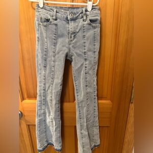 Tractr Light Gray Flare Jeans